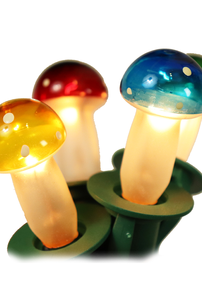 Vánoční osvětlení muchomůrka title=